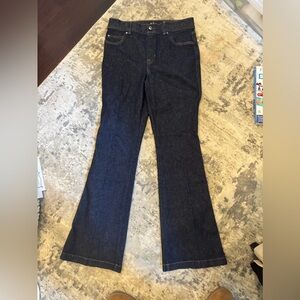 SPANX Dark Blue Flare Jeans size Large